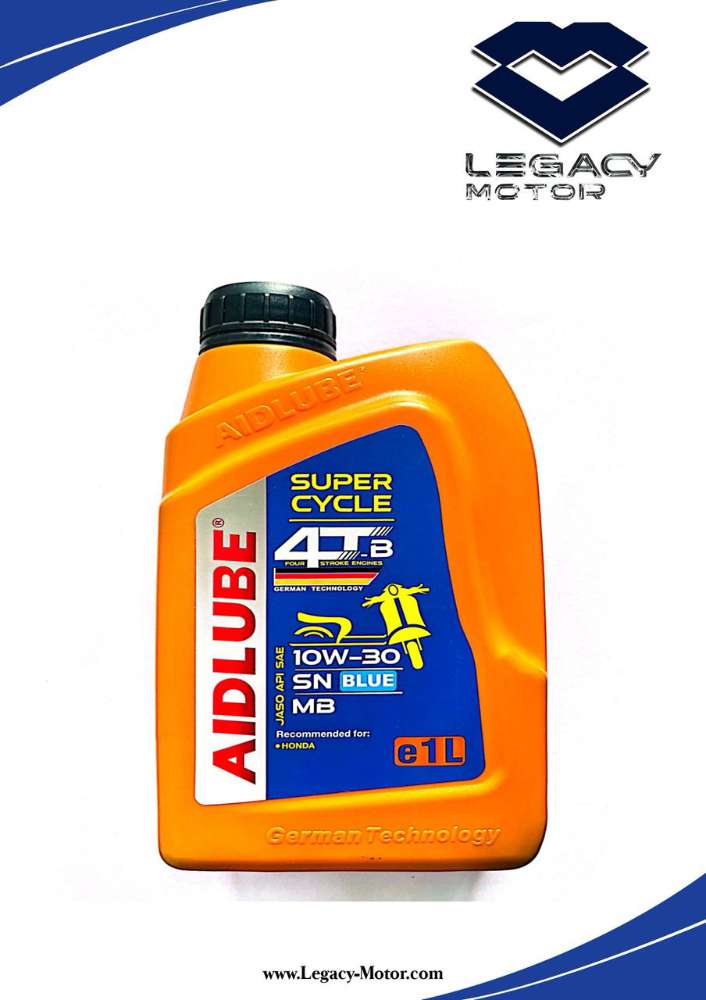 روغن موتوراسکوترایدلوب10W30 SN آبی