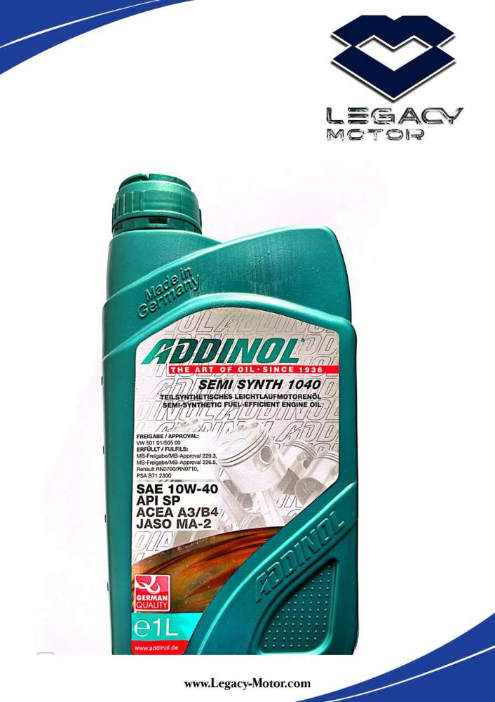 روغن موتور ادینول10W40 API SP